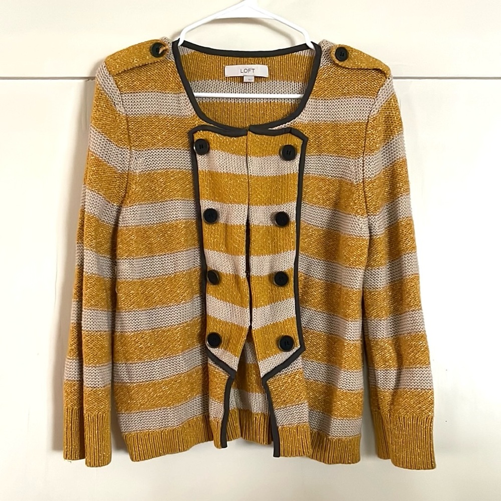 Ann Taylor Loft Soft Sailor Style Cardigan